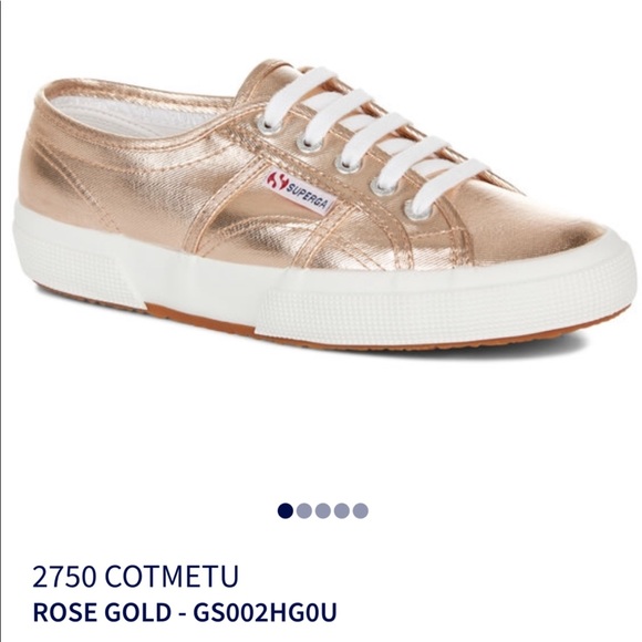 Superga rose gold sneakers Clearance